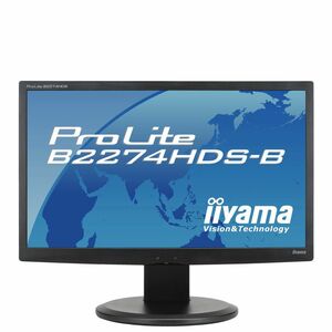 iiyama 21.5インチワイド液晶ディスプレイ LEDバックライト 昇降・ピボット機能搭載 HDMIケーブル同梱モデル マーベルブラック