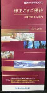 送料込☆【野球なし】 西武ホールディングス 株主優待券 共通割引券*10枚　レストラン割引券他【野球なし】1000株冊子