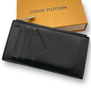 LOUIS VUITTON ルイヴィトン コインカードホルダー フラグメントケース タイガ ブラック系 カードケース 小銭入れ コインケース 