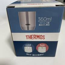 ★未使用・オリジナルプリントあり★サーモス THERMOS 真空断熱カップ 360ml 新品 JDH-360 S ステンレス 未使用品_画像1