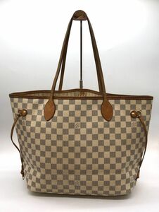 1円～ ルイ ヴィトン LOUIS VUITTON ダミエ アズール ネヴァーフル MM N51107 ショルダーバッグ