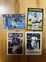 【新来日外国人】topps Rougned Odor ルーグネッド・オドーア 読売ジャイアンツ 巨人 4枚セット プリントサイン / bbm panini epoch_画像1