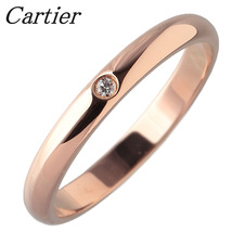 カルティエ ダイヤ リング 1895 ウェディング 1PD #51 幅2.5mm Au750PG 新品仕上げ済 Cartier【15447】_画像1