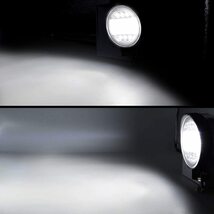 2個セット　 72W LED 作業灯/丸型 ワークライト2個セット 混合光(広角/狭角） ホワイト 6000K 12V-24V対応_画像6