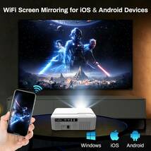 ジャンク品PJ108 電源入りません　WiFi Bluetoothプロジェクター 4K対応 MINLOVE FHDポータブル映画プロジェクター /HDMI/VGA/AV/USBに対応_画像4