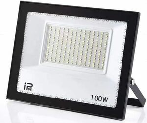 新型　100W IP66防水 LED 投光器 作業灯 15000LM フラッドライト 省エネ 高輝度 アース付きプラグ PSE適合 1.8Mコード