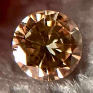 天然 ダイヤモンド ファンシー ライトブラウン 0.065ct SI2 カラーダイヤモンド ダイヤルース 鑑別付 ソーティング