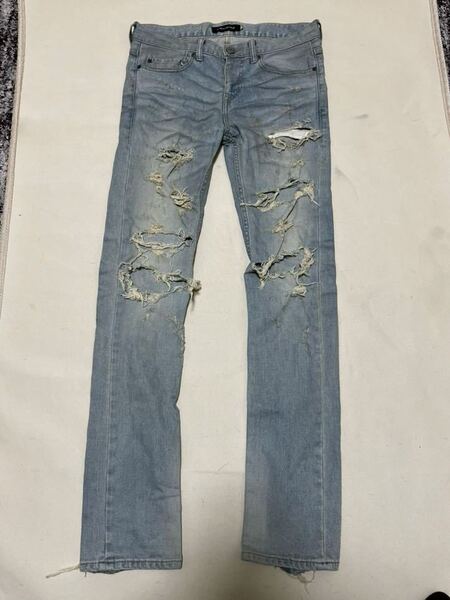 JACKROSE ジャックローズ ストレッチ ダメージ ジーンズ デニム パンツ サイズ2 淡色 ジーンズ