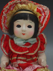 サクラビスク　ねむり人形　スリーピングアイ　ママー人形　和製ビスクドール　３０cm　大正昭和初期