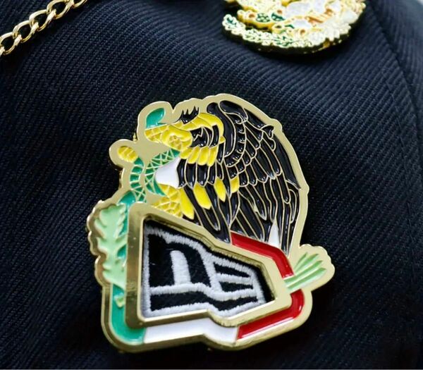 ニューエラ★キャップ用 ピンズ ピンバッジ メキシコ国旗 メキシコ 帽子 ロゴ