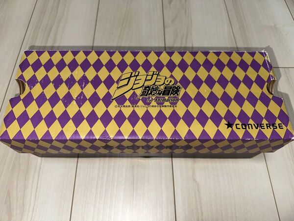 ジョジョの奇妙な冒険 converse 24.5 コラボ 靴 シューズ タグあり キーホルダー付き 箱あり