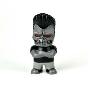 塗装品 ソフビ スカルトイズ SKULLTOYS ドクロジョニー リアルヘッド ゴッコ堂 punkdrunkers realhead 墓場の画廊 izumonster 一番星