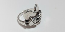 【vintage ZUNI】希少ヴィンテージ/ズニ族SILVER925ミッキーリング/MADE IN USA_画像4