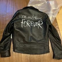 ルイスレザー コムデギャルソン サイズ 40 ライトニング フォーエバーペイント comme does garcons lewis leathers 未使用_画像8