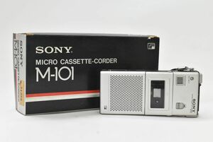 (701S 0116S5) 1円～ 【ジャンク品】SONY ソニー M-101 MICRO CASETTE CORDER マイクロカセットコーダー レトロ アンティーク