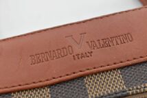 (706M 0118M21) 1円～ Bernardo Valentino ベルナルドヴァレンティノ ヴィンテージ ハンドバッグ 手持ちかばん レザー ブラウン_画像8
