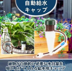 自動給水器 水やり 12個セット 水量調節器付き 植木鉢 プランター 室内 枯れ防止 留守番 外出 旅行