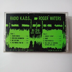 ロジャー・ウォーターズ　RADIO K.A.O.S　カセットテープ　当時物　レトロ　中古品