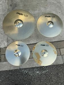 中古品　打楽器 ドラム　シンバル　PAISTE 402 20Ride16”Crash14”Hi-Hat Bottom14”Hi-Hat Top 4点セット　発送サイズ80cm 