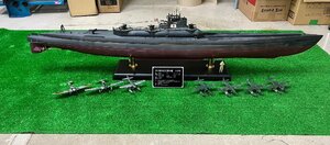 【直接引取　のみ】【中古品　現状品】『10-049』日本海軍　特殊潜水艦　伊四〇〇号　精密完成品　1/100 伊号　伊400