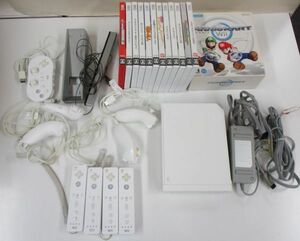 #w33【梱100】任天堂 ニンテンドー Wii 本体 コントローラー ソフト まとめセット