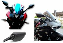 ヤマハ YZF 系 ミラー YZF R3 R25 YZF-R3 YZF-R25 RH07J RG10J (13-17年) 社外品_画像8