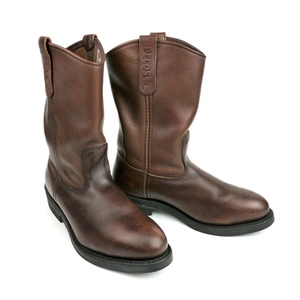 REDWING 2214 ASTM Red Wing pekos steel tu leather Work boots long boots Brown tea original leather 8.5 26.5cm