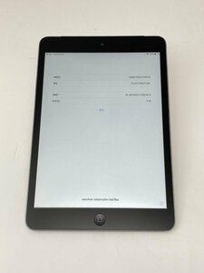 F5【動作確認済】 iPad mini2 32GB docomo版SIMロック解除 SIMフリー スペースグレイ