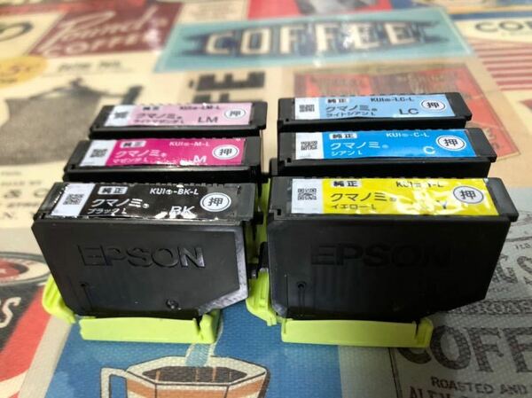EPSON 純正インク クマノミ　使用済みカートリッジ6色セット3組　合計18個