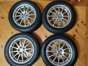 ブリヂストンスタッドレス　ブリザックVRX2 205/55R16 PCD100 5穴 4本　中古　インプレッサ等に装着