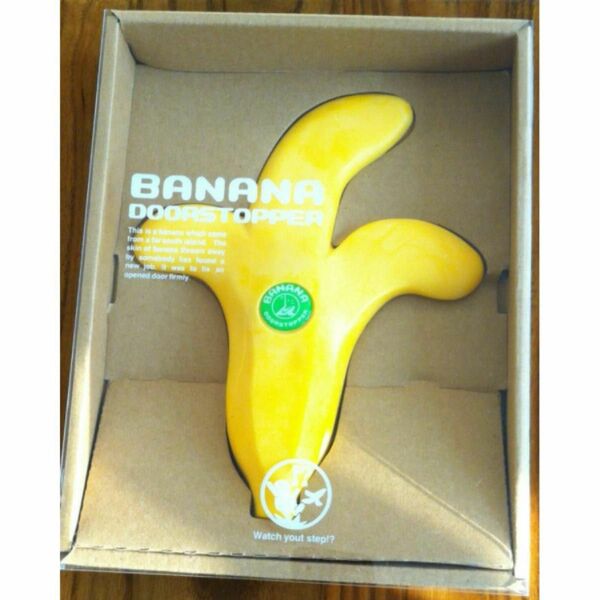 ドアストッパー　ばなな　バナナ　banana　バナナの皮　皮　オシャレ　カワイイ　フルーツ　ストッパー　ドア　固定　イエロー　黄色