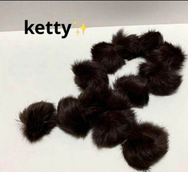 ketty　ノベルティ　リアルファーマフラー　ブラウン　新品未使用