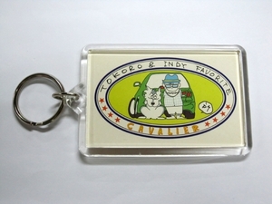 TOYOTA CAVALIER トヨタ キャバリエ KEY CHAIN キーホルダー 所ジョージ TOKORO & INDY FAVORITE インディ君