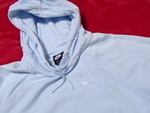 ★NIKE W NSW PO HOODIE DRESS PSTL CW0310-400　パーカジャケット　薄水色　ロングオーバーサイズ　XL　良品　WOMENS　レディースモデル_画像2