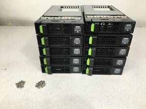 A16470)Fujitsu 3.5→2.5インチ SAS CA07339-E216 600GB/15Krpm AA HDD マウンタ 中古10基セット＊ネジ付き