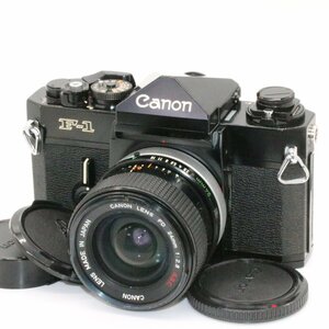 良品 Canon F-1 後期 アイレベル 一眼レフフィルムカメラ FD 24mm f2.8 S.S.C. SSC 広角 単焦点 マニュアル オールドレンズ