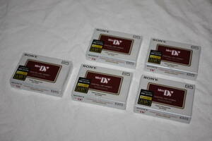 送料無料！　SONY　DVM-85HD(5本)　新品未使用　希少！　長尺　HDミニカセットテープ(5本)　(検索：HVR-、DSR-、GY-HD、FDR-)　