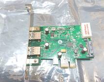 新品 送料無料 ioi U3-PCIE1XG204 2-port USB 3.0 to PCI Express x1 Gen2 Host Card_画像1