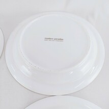 modern paradise adam and eve corporation アダムとイブ 中皿 盛皿 洋食器 料理 食器 ホワイト サラダプレート 陶器 メイン 皿 大皿_画像7