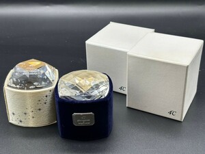 ★4℃ ジュエリーケース 2点まとめ アクセサリーケース BOX リング ネックレス ピアス イヤリング クリスタル ジュエリーボックス S191