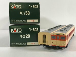 3-13＊HOゲージ KATO 1-602 キロ28 / 1-603 キロ58 まとめ売り カトー 鉄道模型(ajt)