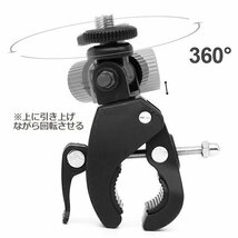 GoPro ゴープロ 9 8 7 対応 アクセサリー ハンドル マウント アクションカメラ ウェアラブルカメラ gopro9 gopro8 gopro7 挟む ホ_画像8