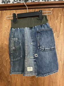 denim dungaree デニムスカート 100㎝　USED