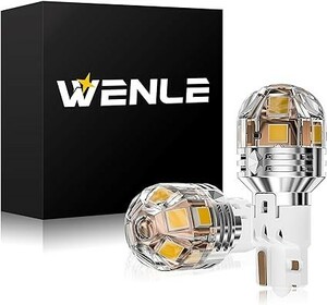 WENLE(ウエンレ) T16 Led バックランプ 車検対応 D12V/24V車(トラック)対応 ホワイト5500K 無極性 高