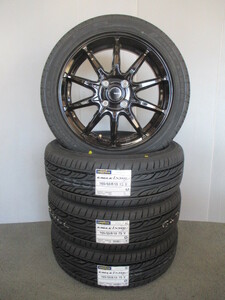 アルミホイール付■新品4本セット■165/55R15■グッドイヤーLS2000■ブラックアルミホイール■N-BOXN-ONEデイズルークスムーヴデリカミニ