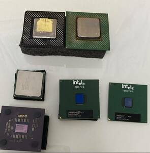 パソコンパーツジャンク品詰合せ CPU Intel インテル Celeron Pentium AMD Athlon メモリPC100 PC2100