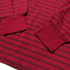 正規品 イタリア製 Christian Dior MONSIEUR クリスチャンディオールムッシュ ヴィンテージ 長袖 ウールニット ポロシャツ セーター S 赤の画像4