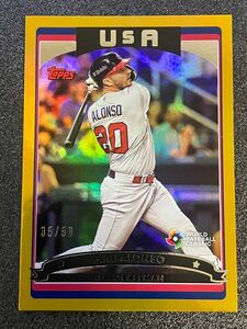 2023 topps World baseball classic pate alonso 50シリ　アメリカ代表　ピートアロンソ