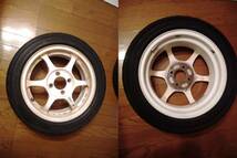 軽四サイズ・超軽量ホイール SSR TYPE-C 14インチタイヤ付き　5J-OFF45 PCD100 4本セット　ヨコハマS-drive165/55R14　コペンに使用_画像2