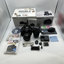 【中古品】 Canon キャノン デジタル一眼レフカメラ EOS　Kiss　X8i　ダブルズームキット（18-55mm/55-250mm）_画像2